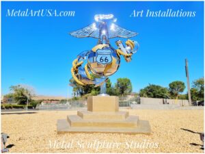 Marine-Corps-Metal-Sculpture-Metal-Sculpture-Studios-Hamilton-Ohio (1)